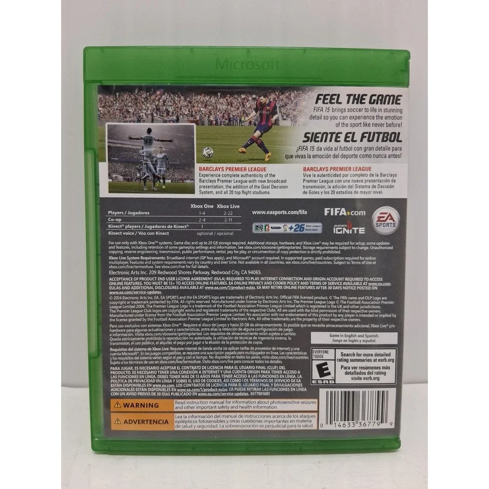 Xbox 1 Ea Sports Fifa 15